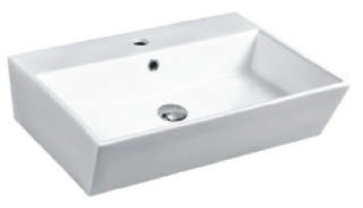 White ceramic bathroom basin