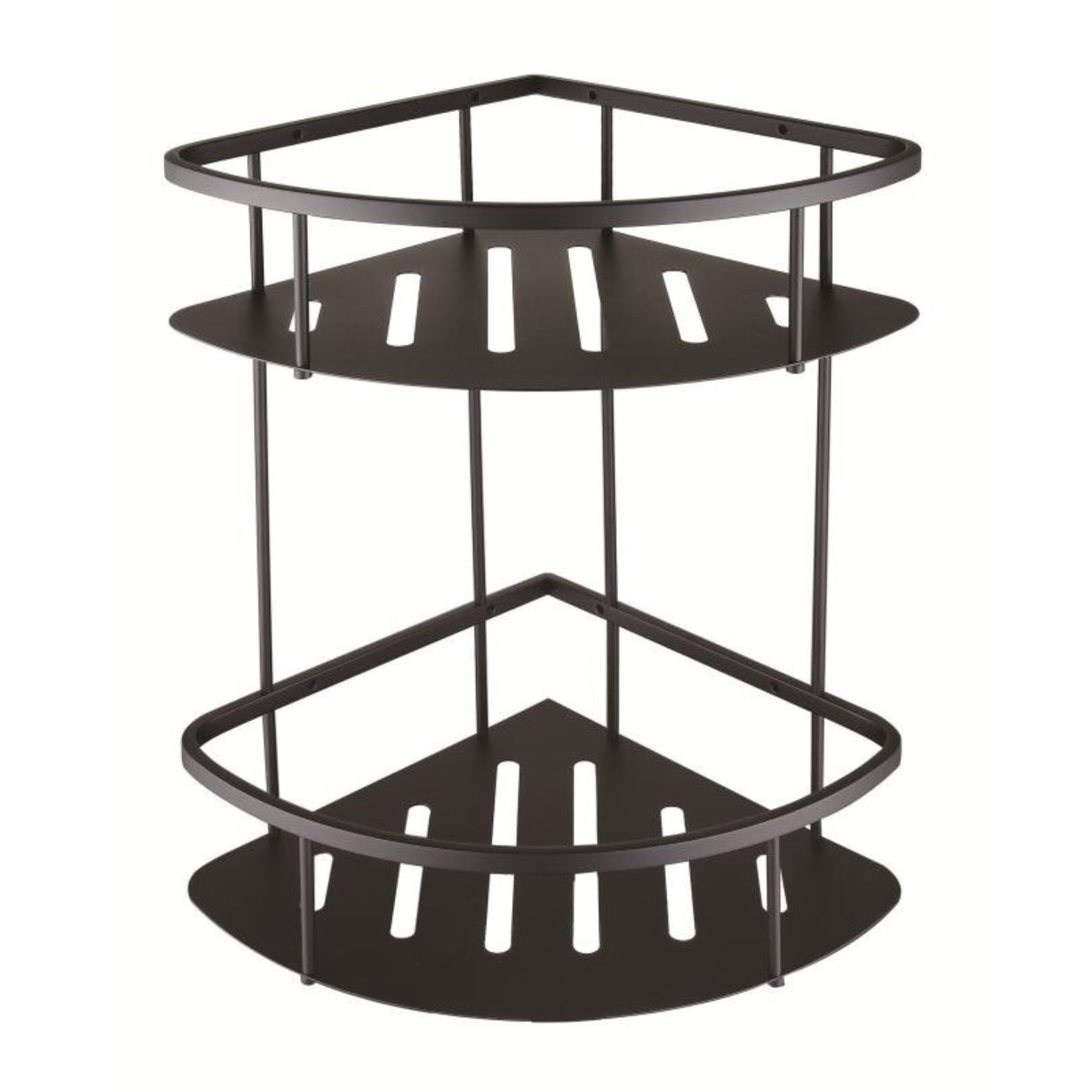 BLACK Bathroom Corner Basket / Shampoo Rack BIG Lobang