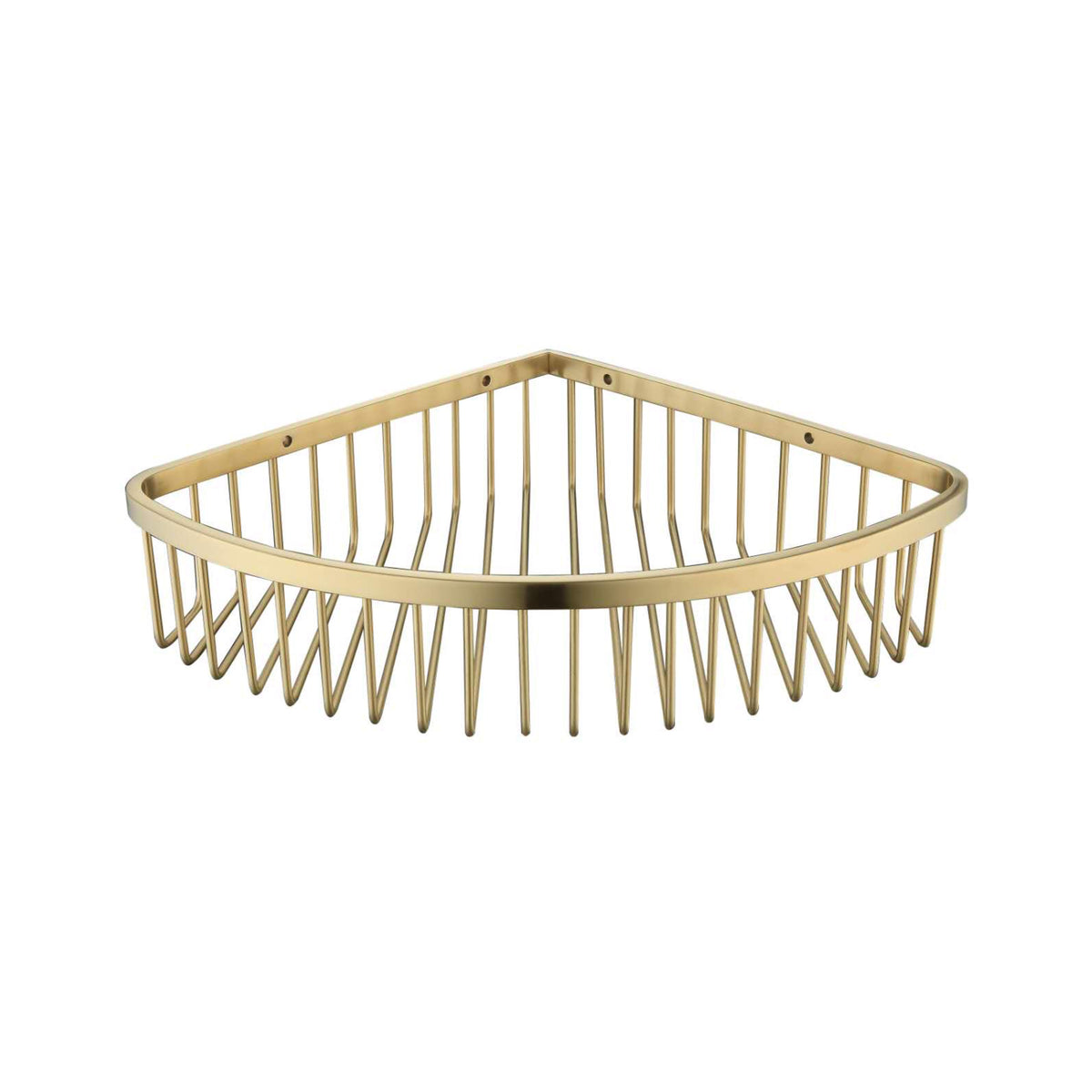 Golden Bathroom Corner Shower Caddy Basket Storage TI PVD Gold