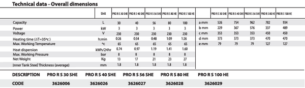 Ariston Storage Water Heater PRO R SLIM