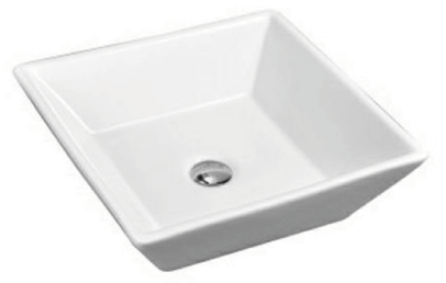 White ceramic bathroom basin