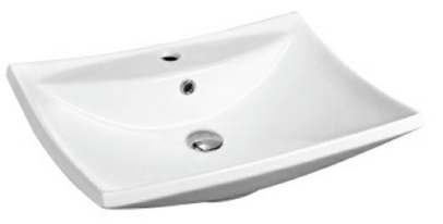 White ceramic bathroom basin