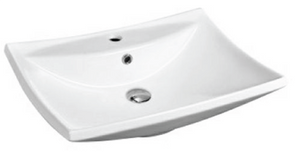 White ceramic bathroom basin