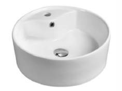White ceramic bathroom basin