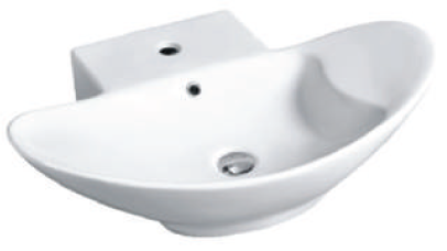 White ceramic bathroom basin