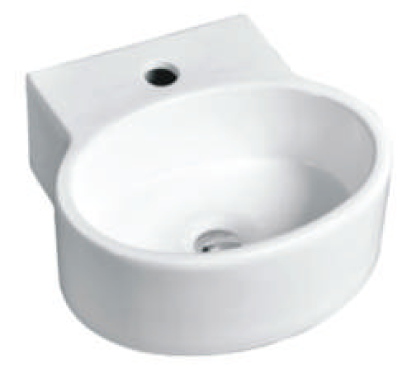 White ceramic bathroom basin