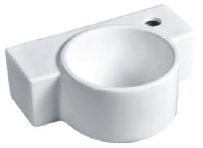 White ceramic bathroom basin