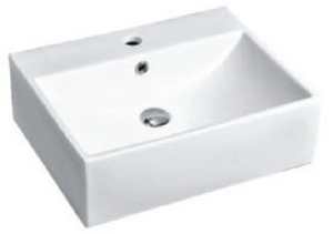 White ceramic bathroom basin