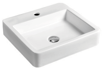 White ceramic bathroom basin