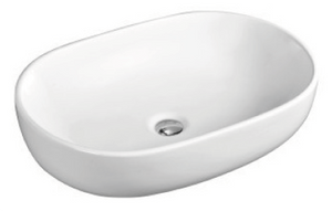 White ceramic bathroom basin