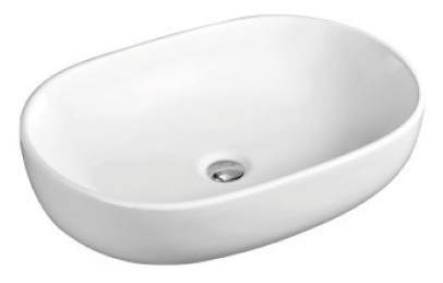 White ceramic bathroom basin
