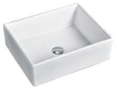 White ceramic bathroom basin