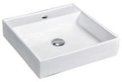 White ceramic bathroom basin