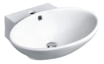 White ceramic bathroom basin