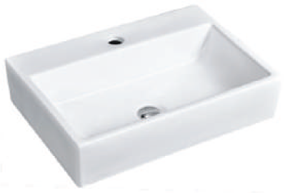 White ceramic bathroom basin