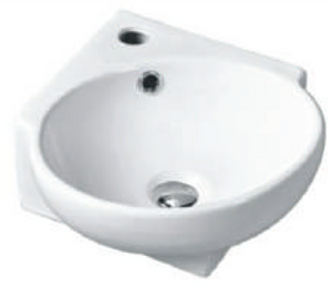 White ceramic bathroom basin