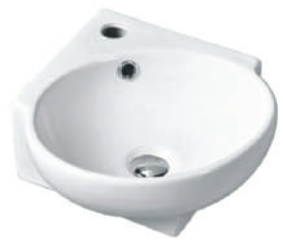 White ceramic bathroom basin