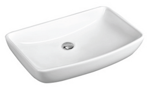White ceramic bathroom basin
