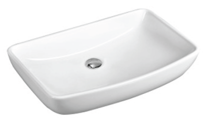 White ceramic bathroom basin