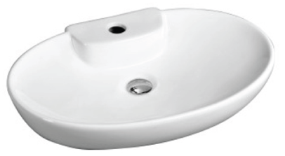 White ceramic bathroom basin
