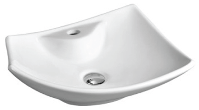 White ceramic bathroom basin