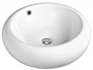 White ceramic bathroom basin
