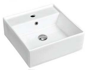 White ceramic bathroom basin