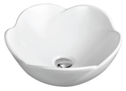 White ceramic bathroom basin