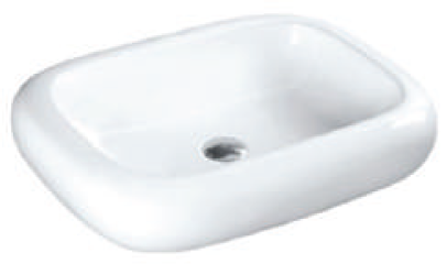 White ceramic bathroom basin