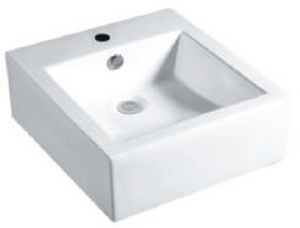 White ceramic bathroom basin