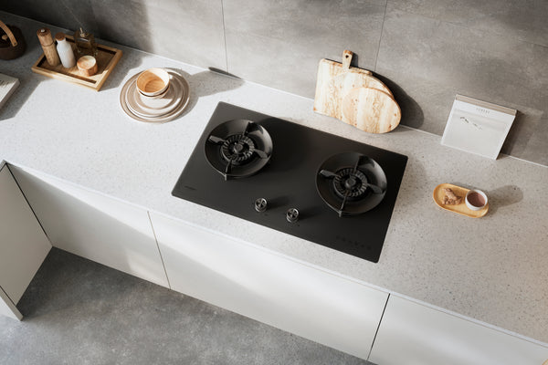 GAS HOB WITH 2 BURNERS FH-GS6820 GLBK/FGBK/SS