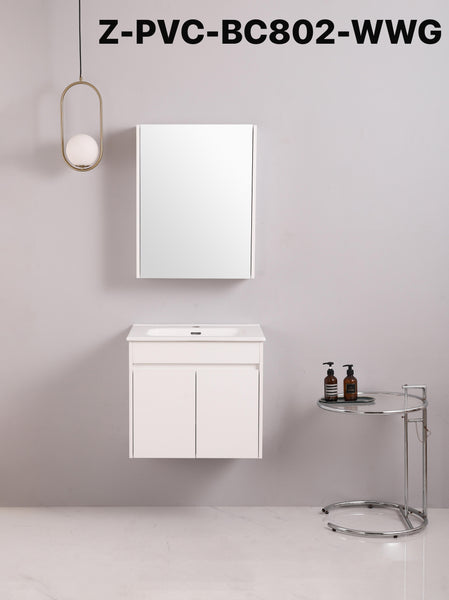 Bathroom PVC Cabinet Set Z-PVC-BC802-WWG