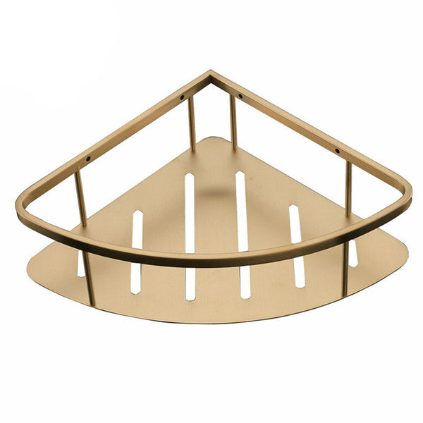 GOLD Bathroom Corner Basket / Shampoo Rack