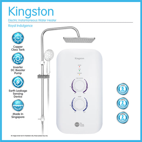 Kingston Instant Water Heater with Rain Shower