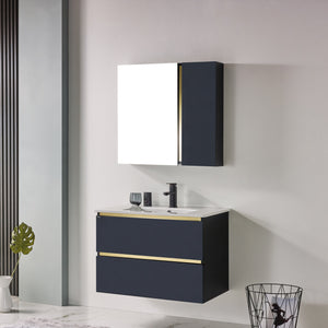 Bathroom Vanity Cabinet Set BC8046DW-BK