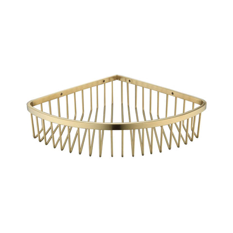 GOLD Bathroom Corner Basket / Shampoo Rack