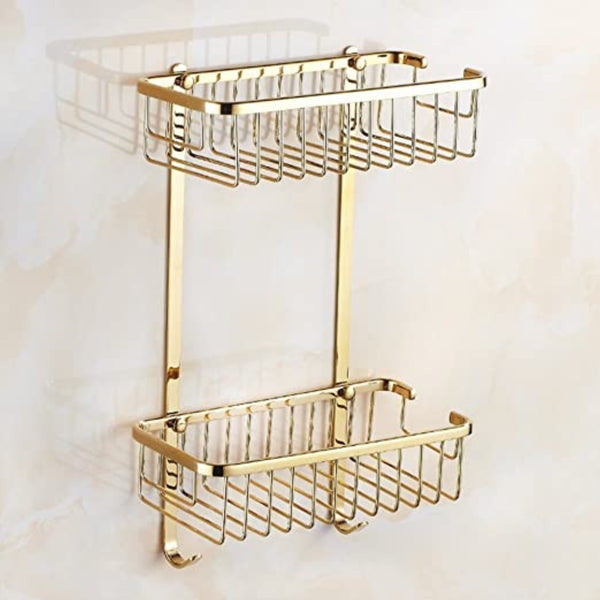 GOLD Bathroom Basket / Shampoo Rack