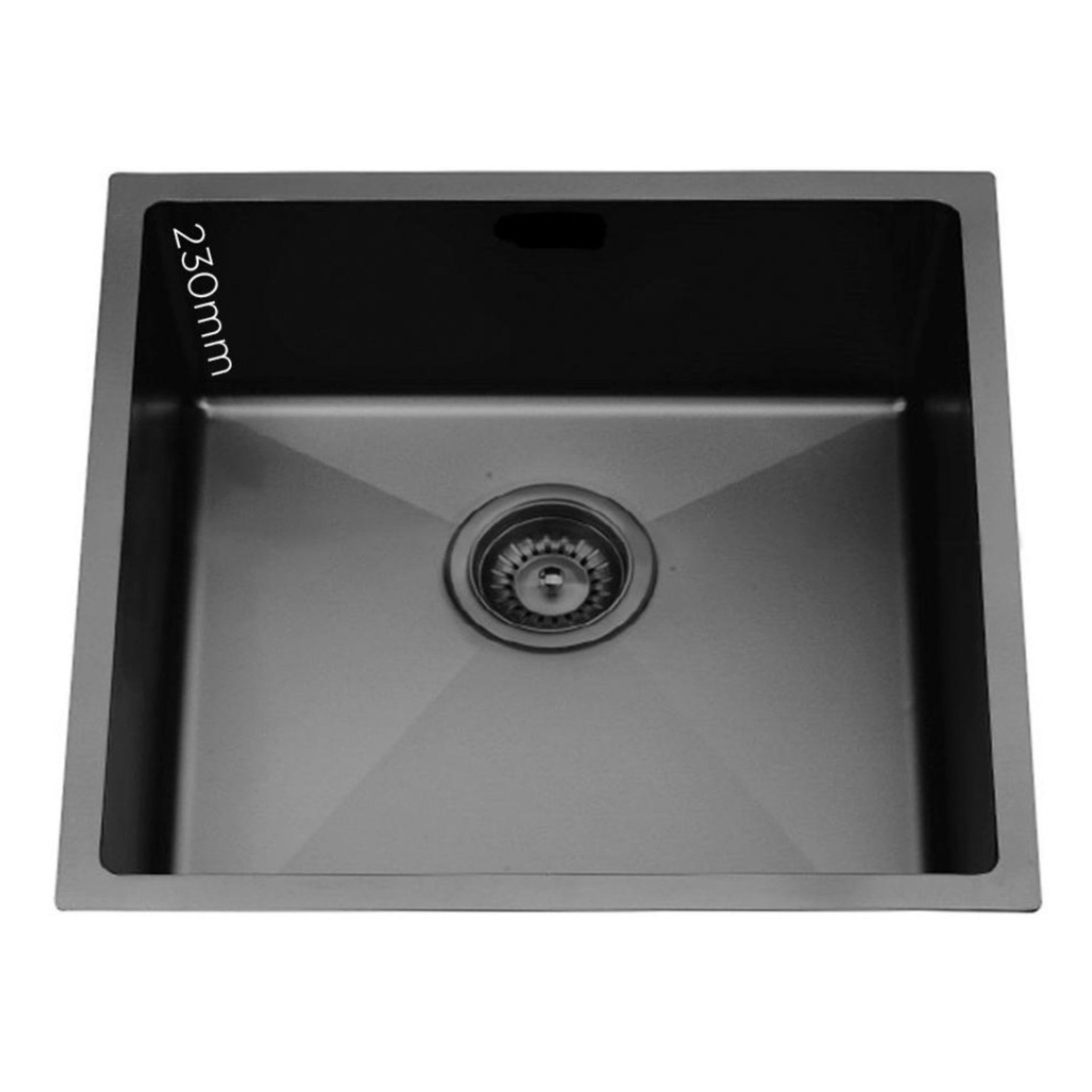 Black Steel Kitchen Sink (Single Bowl)